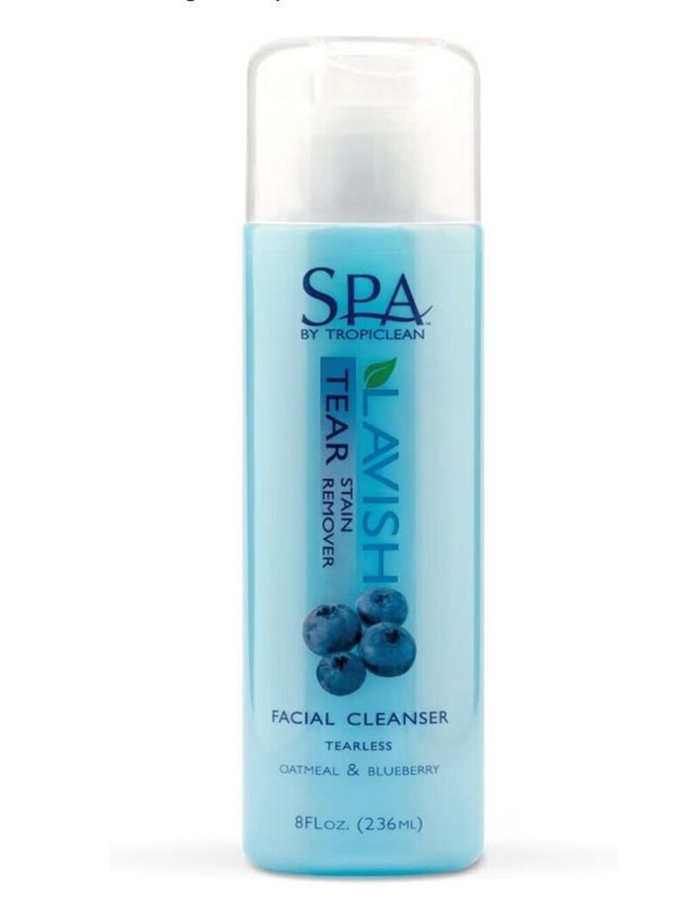TropiClean SPA Tear Stain Remover for Dogs, Blueberry Facial Shampoo *See Note*